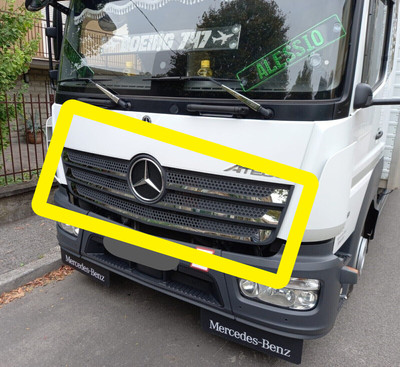 Mercedes Atego 2013-2024 Radiator Grille Cover Super Polished Stainless Steel