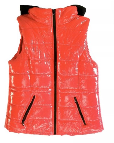 Michael Kors Glossy Puffer Vest Red 