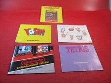 Lot Nintendo NES Instruction Manual Booklets Mario Tetris Yoshi Super Mario 3 