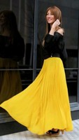 Zara Woman Mustard Long Maxi Skirt Bloggers M Medium Zara Woman Mustard Long Maxi Skirt Bloggers M Medium