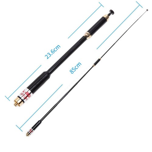 50ohm Telescopic AL-800 Dual Band VHF UHF SMA-F Antennas For BaoFeng UV-9R Radio - Photo 7/13