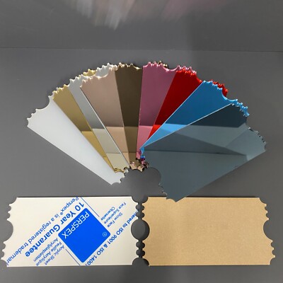 Acryl Ticket Geschenkgutschein Andenken Event Ticket Rohlinge Basteln versch. Farben