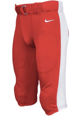 New Men's Nike Team Mach Speed Football Pants Red White Medium 789925-658  NFL