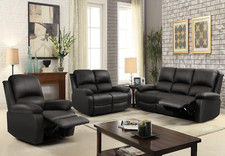 Reclining Luxury Leather Sofa Set In A Choice of Colours- 3+2+1 Suite