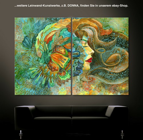 ABSTRAKT Leinwand Bild Modern Wohnen Design Schwarz Silber Grau Wandbild Deko XL - Bild 10 von 10