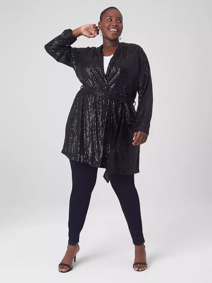 Lane bryant sequin clearance jacket