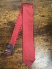 Brooks Brothers Red Solid Tie 100 Silk Men's Necktie 58"