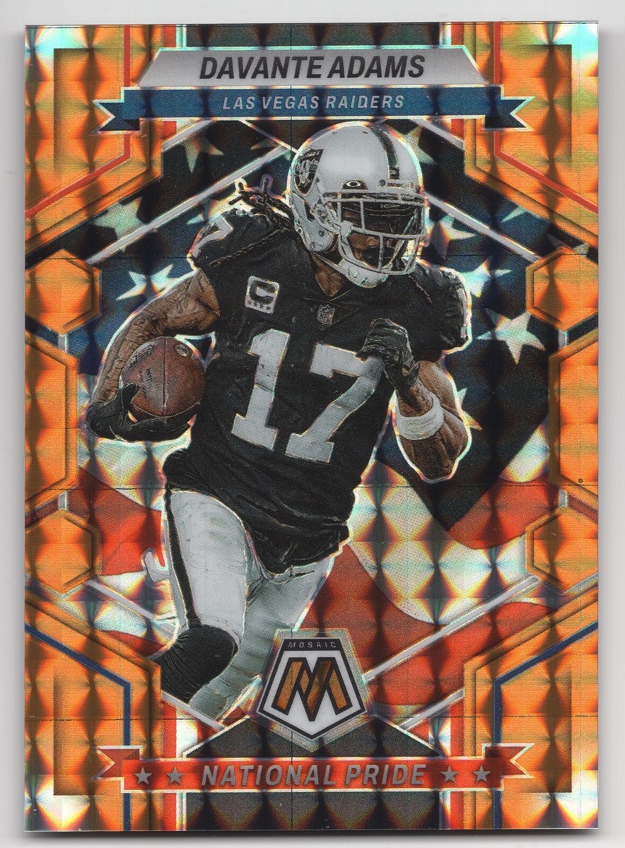 2023 Panini Mosaic DAVANTE ADAMS #266 Orange Mosaic Prizm National