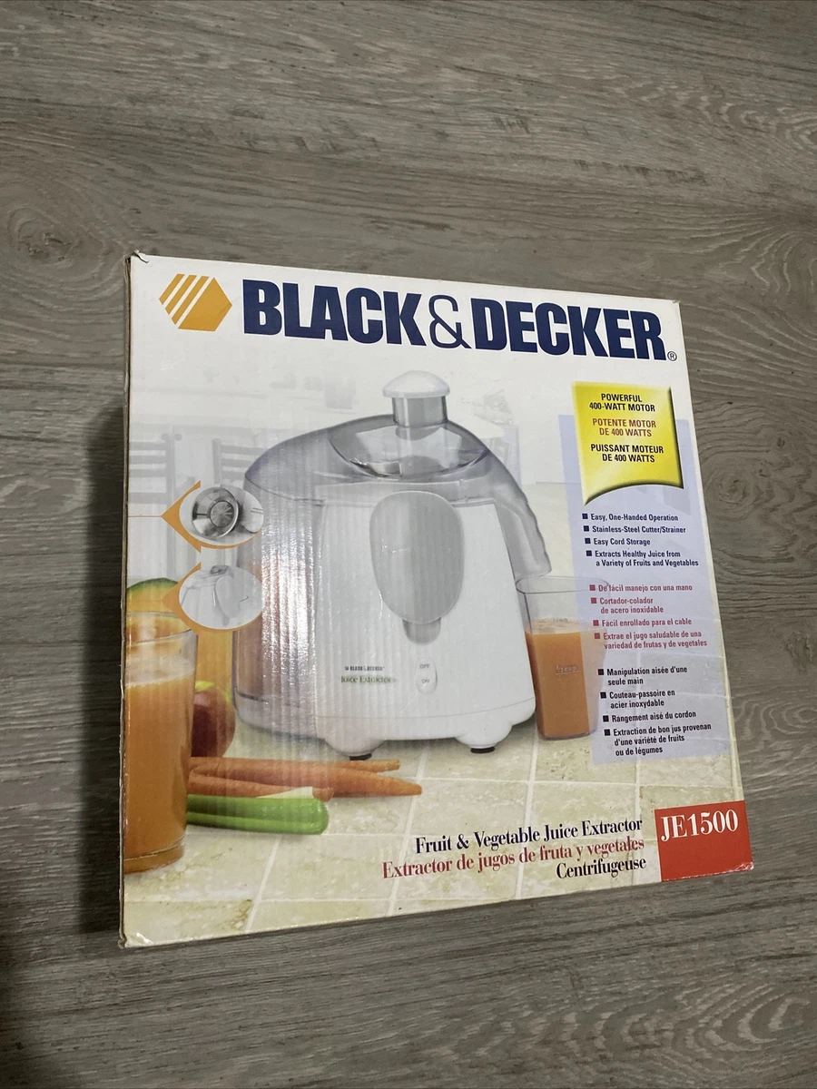 Black & Decker Fruit & Vegetable Juice Extractor, Size: 300 ml