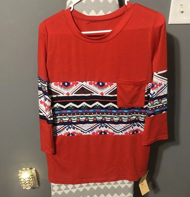 aztec print flared tunic