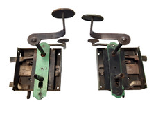 2 sztuki Stary zamek skrzynkowy Zamek nasadny Zamek drzwiowy Komplet Biedermeier R / L