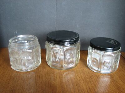 VTG Barbasol Brushless Shaving Cream Jars **LOT OF THREE**