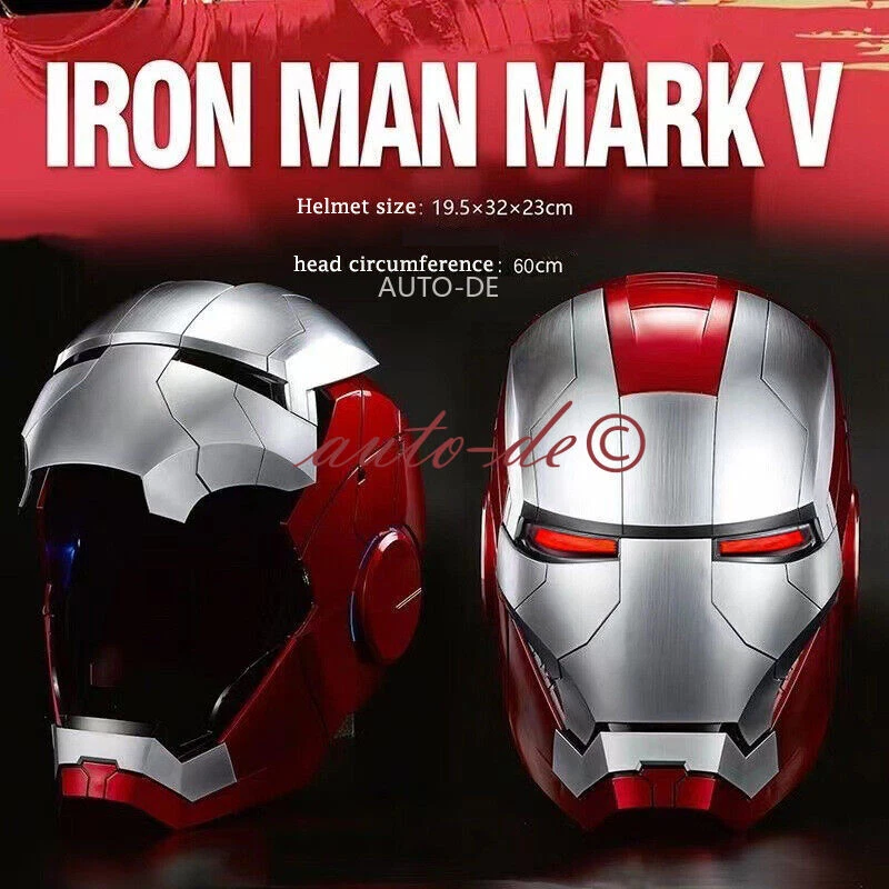 Die meisten! AUTOKING Iron Man Helm MK5 MK7 Helmet Vollautomatisch Voicecontrol - Bild 2 von 4