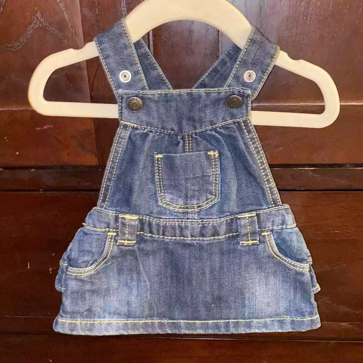 Denim overall dress old navy hotsell