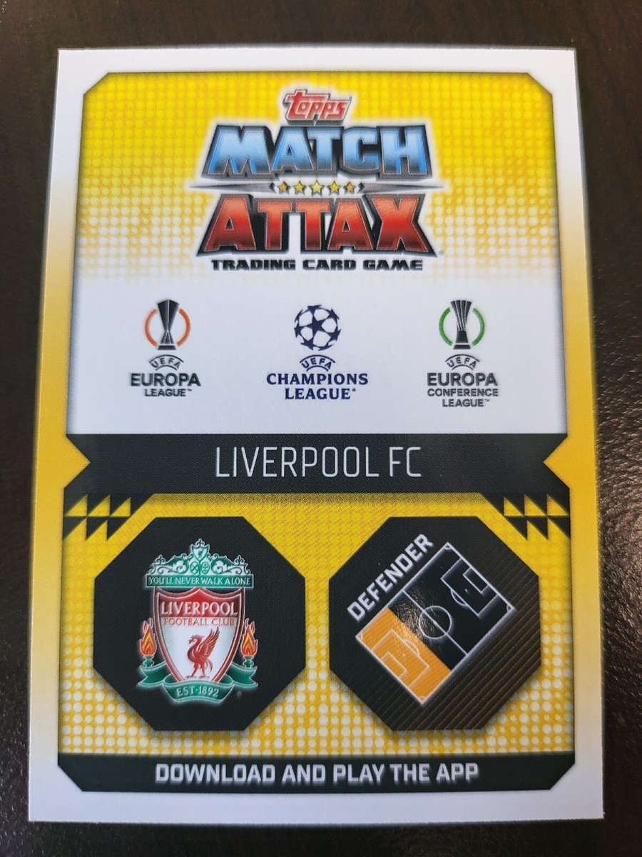 2022-23 TOPPS Match Attax Virgil Van Dijk WARRIOR FOIL card #32 | eBay