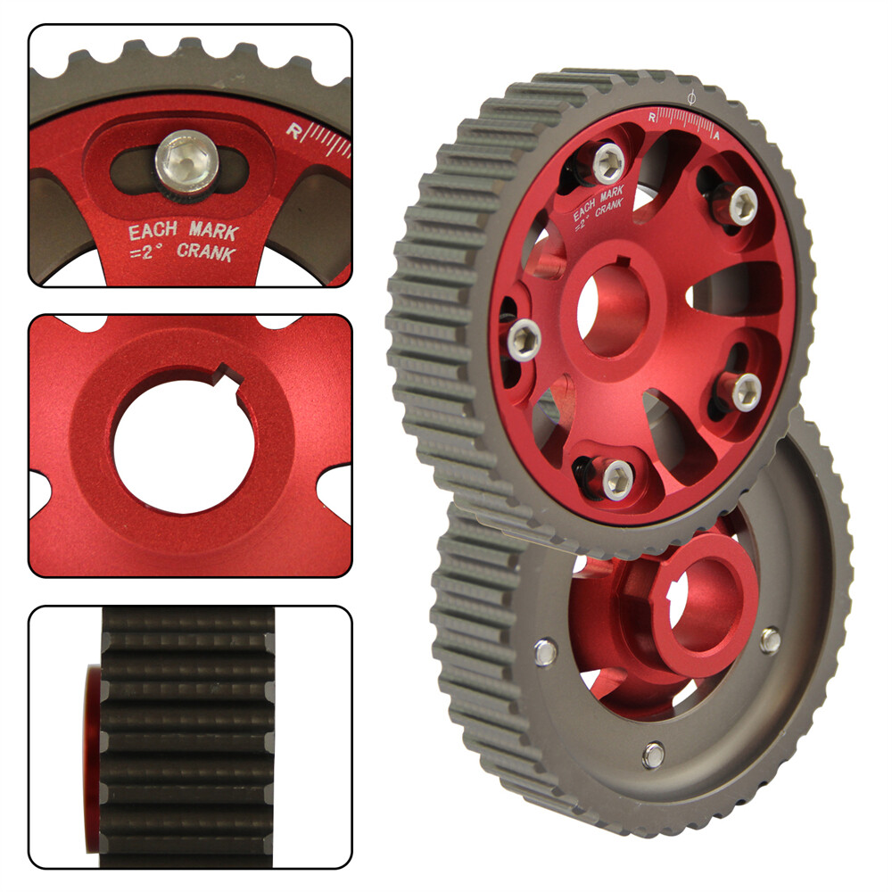 2PCS Adjustable Cam Gears for Honda Accord SiRT 19972001 H22 DOHC