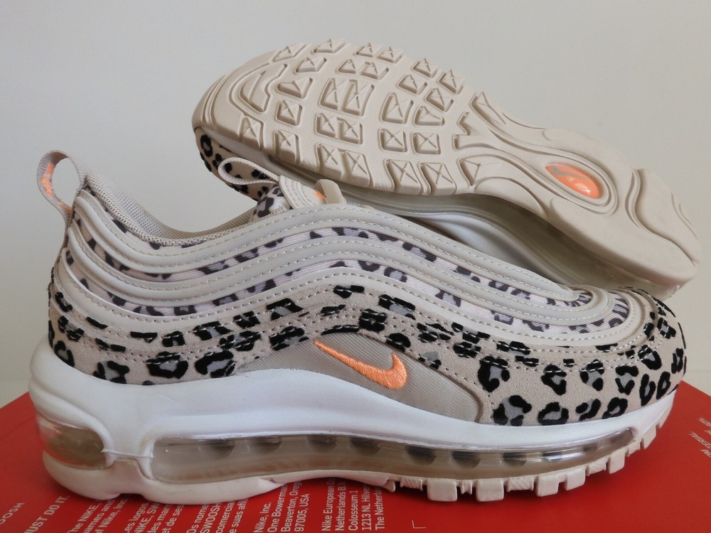 Nike Air Max 97 SE Leopard Desert Sand Peach Cream White Women's Shoe Size 5 CW5595-001