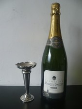 Antique Conical Body, Fluted Top Silver Plated Bud Vase. Silver Plated Epergne