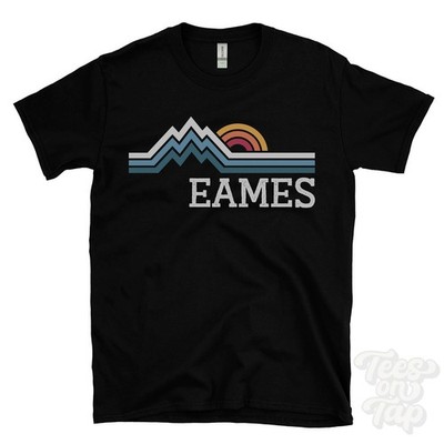 EAMES T-SHIRT RETRO LOGO PARODIE indiana warrick usa
