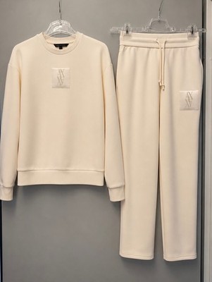 Set XS Armani Exchange Loungewear Set Cremeweiß