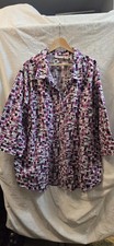 Chelsea Studio Plus Size 4X Printed Button-Fr...
