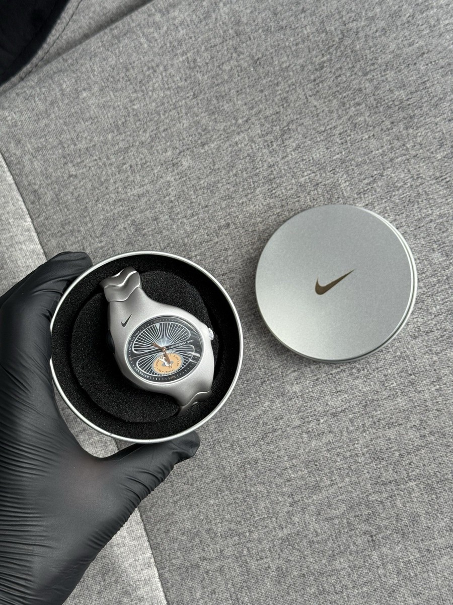 Vintage Nike Triax Metal Steel Watch Hype Y2K Avantgarde Retro
