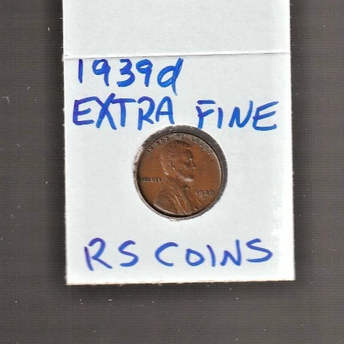 1939D   XF LINCOLN  CENT ~ TOUGH to get HI GRADE **EXTRA FINE** #33X free ship