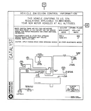 Genuine Mopar Emission Label 4578103AB