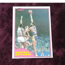1981-82 Topps Super Action Kareem Abdul-Jabbar #106W Lakers Basketball NBA