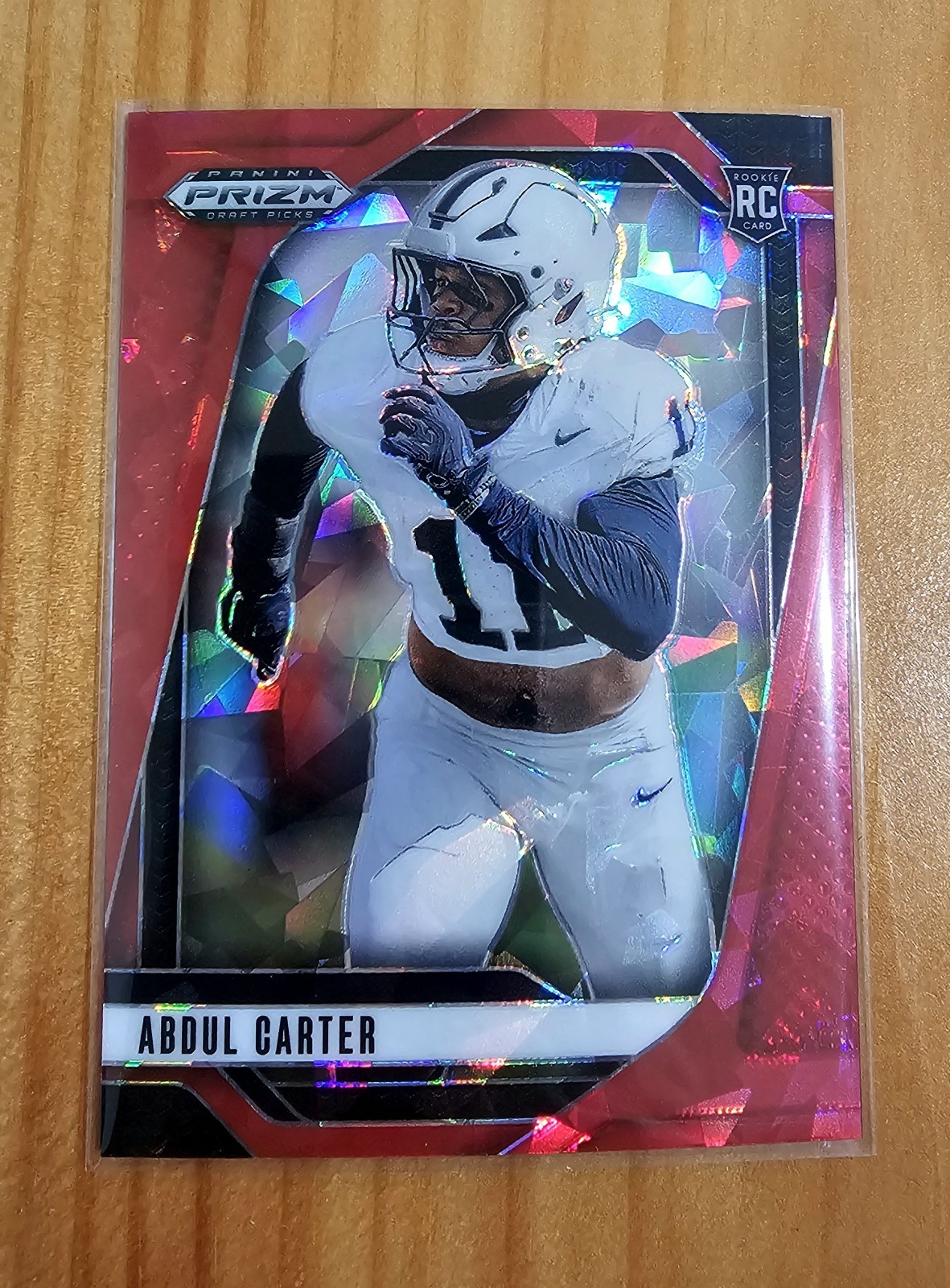 Abdul Carter 2025 Panini Prizm Draft Picks #102 Penn State Prizms Red Ice RC