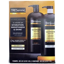 TRESemme Ultimate Moisture Shampoo & Conditioner, 72H Hydration, 39 floz, 2pk