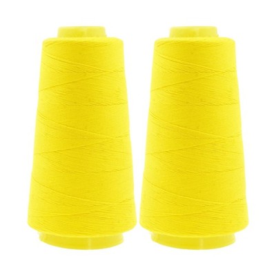 Yellow Thread Cones Machine Hand Quilting 2400 Yds 50 WT 100% Cotton