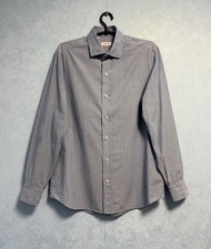 Salvatore Piccolo Napoli Shirt Long Sleeve Button Up Grey Men's Size: 15.5