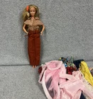 Vintage 1966 Barbie Doll With Clothing Lot