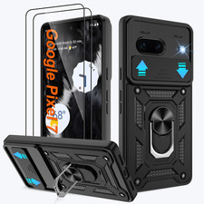 for Google Pixel 7 Case with 2 Pcs HD Screen Protector, Heavy Duty Shockproof