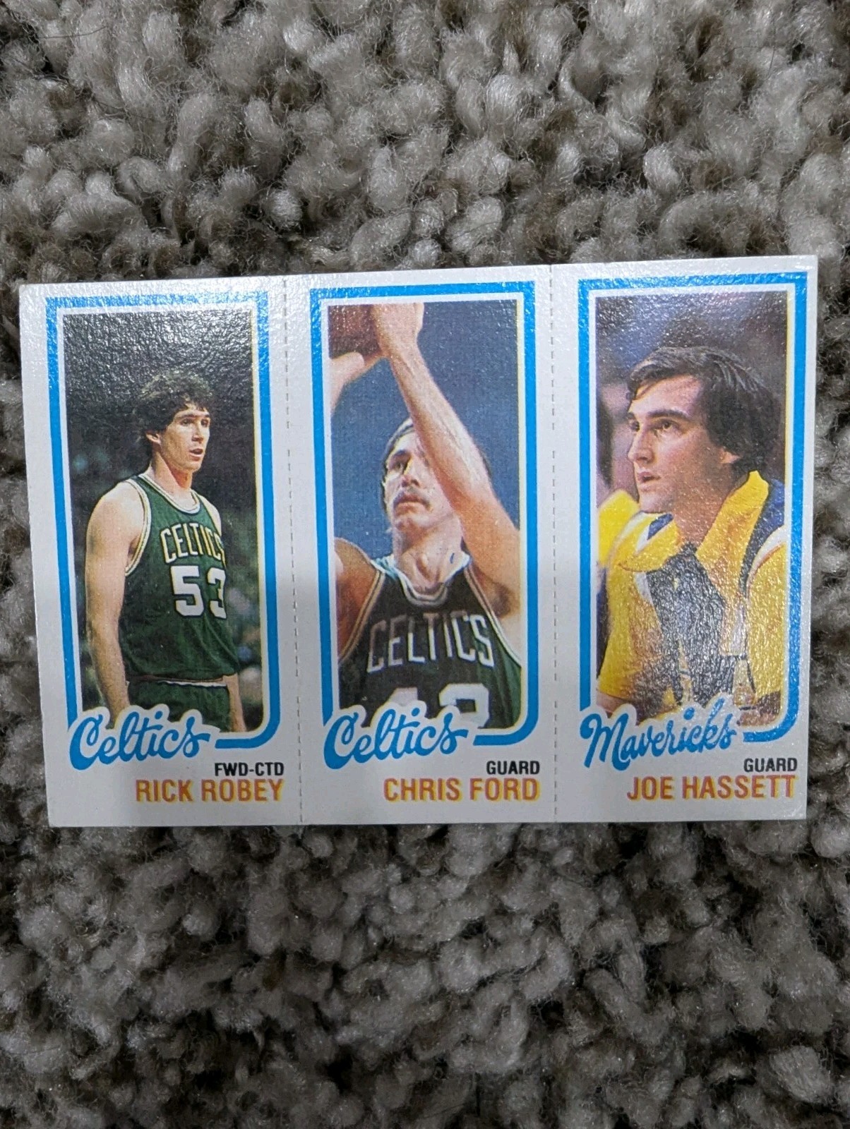 1980-81 Topps - Chris Ford, Rick Robey, Joe Hassett #66-37-40 (RC)