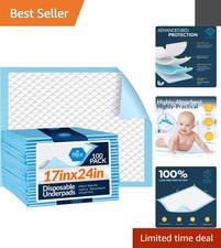 100 Count Medpride Super Absorbent Underpads 17x24 - Optimal Leak Protection