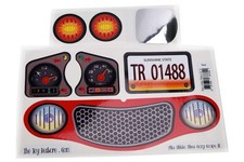 New Replacement Decals Fits Little Tikes Cozy Coupe II Ride on Red