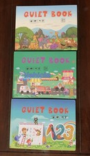 Quiet Book for Toddlers Montessori Interactive Toys Busy Hardcover Lot of 3