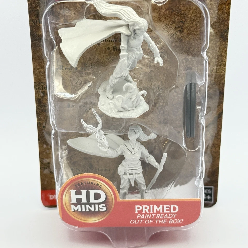 Maravillosas miniaturas sin pintar de D&D Nolzur - Druida elfo - Mazmorras y dragones Foto 2 de 4