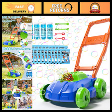 Kids Bubble Lawn Mower Toy - Automatic Bubble Blower for Outdoor Fun, Gift for A
