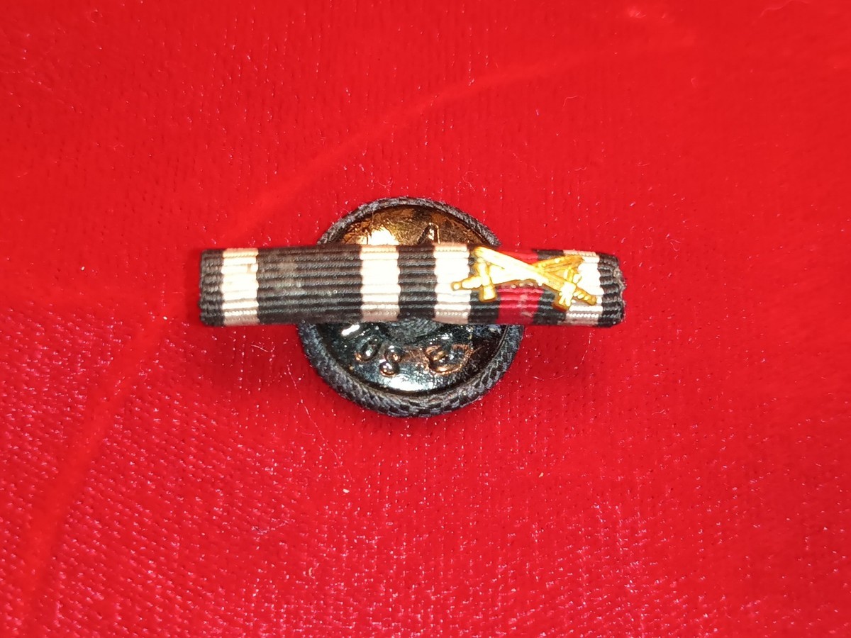 ヒンデンブルク　sp German WW1 - 2 Place button Ribbon Iron Cross 2nd Class
