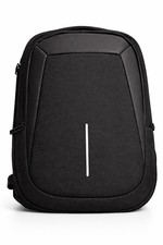 Hardshell Executive Laptop Backpack, Black, Water-Resistant Nylon,