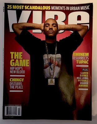 Vibe Magazine February 2005 The Game Chingy Eminem Nia Long Pitbull Usher