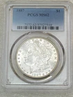 1887 Morgan Silver Dollar PCGS MS62 Frosty White Just Graded New Holder #H230E
