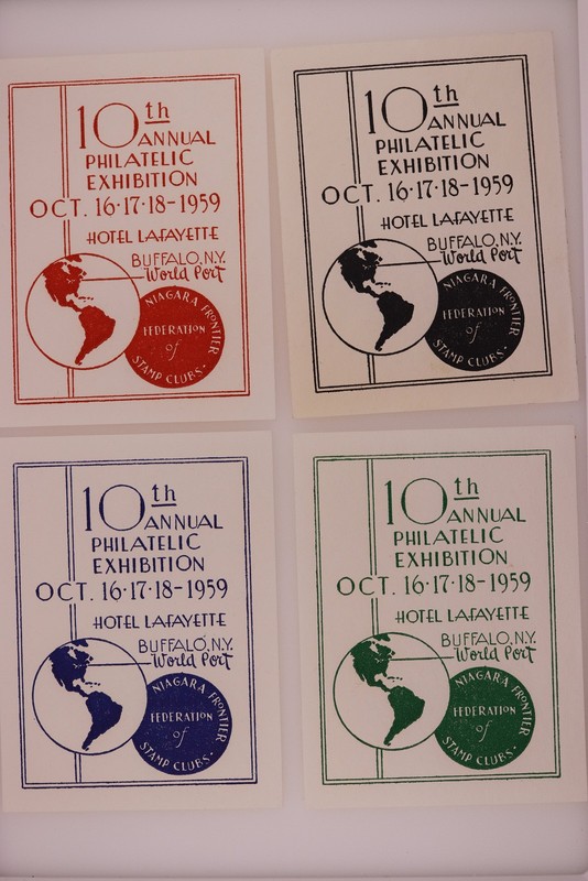1959 Buffalo 10th Philatelic Exhibition Set Jamaica 1961 Labels philatelic