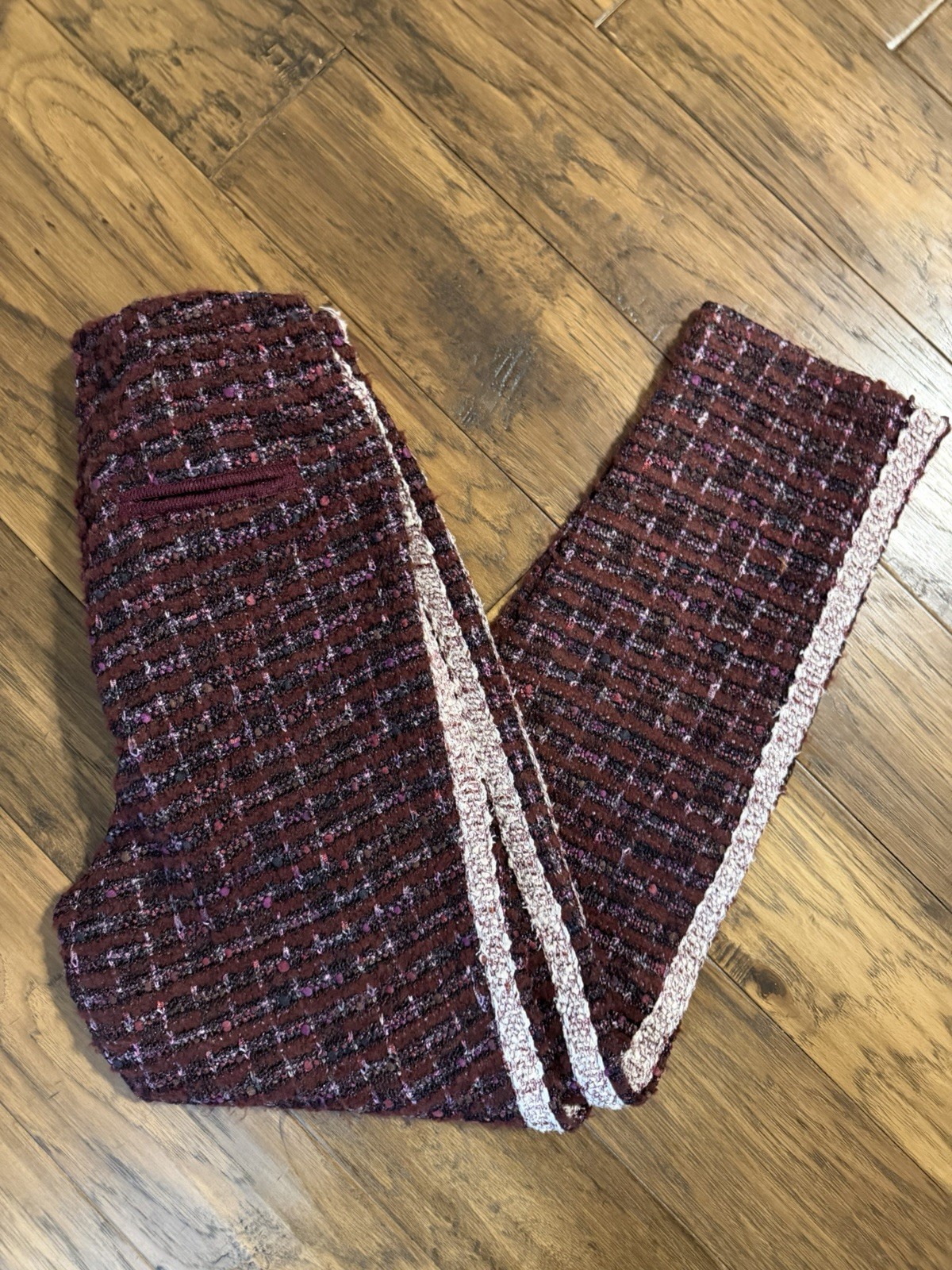 ST. JOHN Boucle Patchword Button Down Top & Pant … - image 8