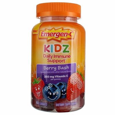 5 Pack Emergen-C Kidz Daily Immune Support Vitamin C Supplements, Berry Bash,...