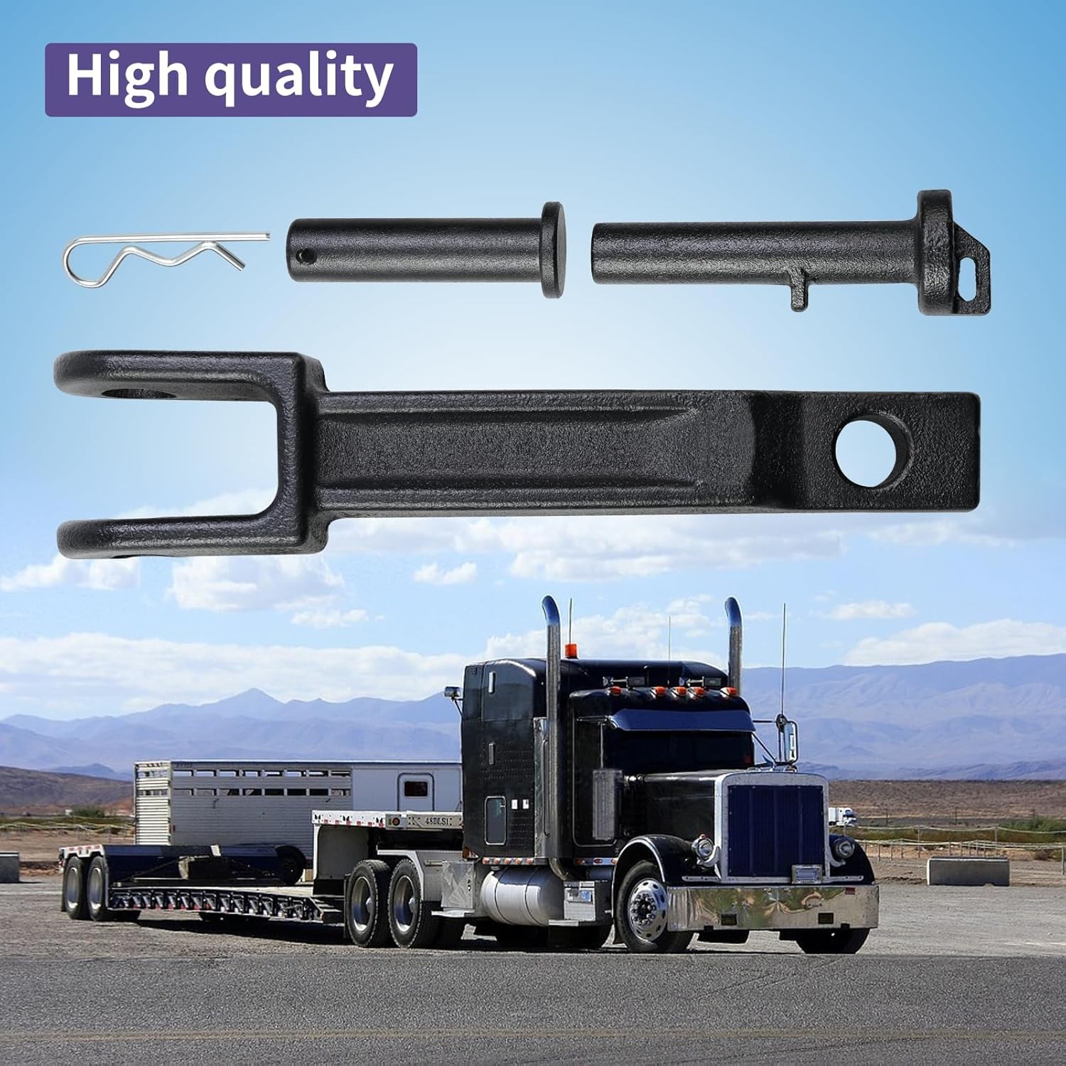 Vanshly，A20-6014 Single Tow Hook Compatible with Peterbilt/Kenworth with... 