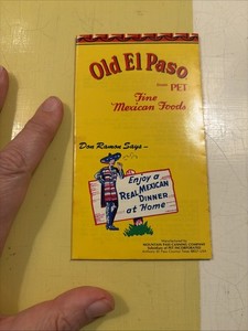 VINTAGE Old El Paso Fold Out Recipe & Mountain Pass Canning Company Booklet Menu
